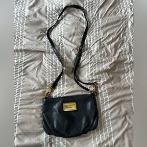 Marc by Marc Jacobs black leather gold hardware crossbody bag